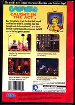 Sega Genesis Garfield Caught in the Act Back CoverThumbnail